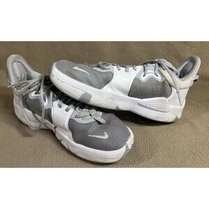 New‎ Nike PG 5 TB Team Basketball Shoes Wolf Grey White Mens 8 DA7758-002